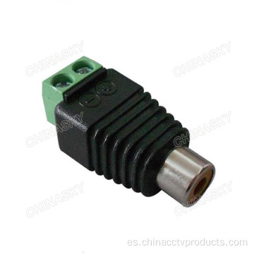 Conector RCA hembra CCTV con terminal de tornillo (RC101)